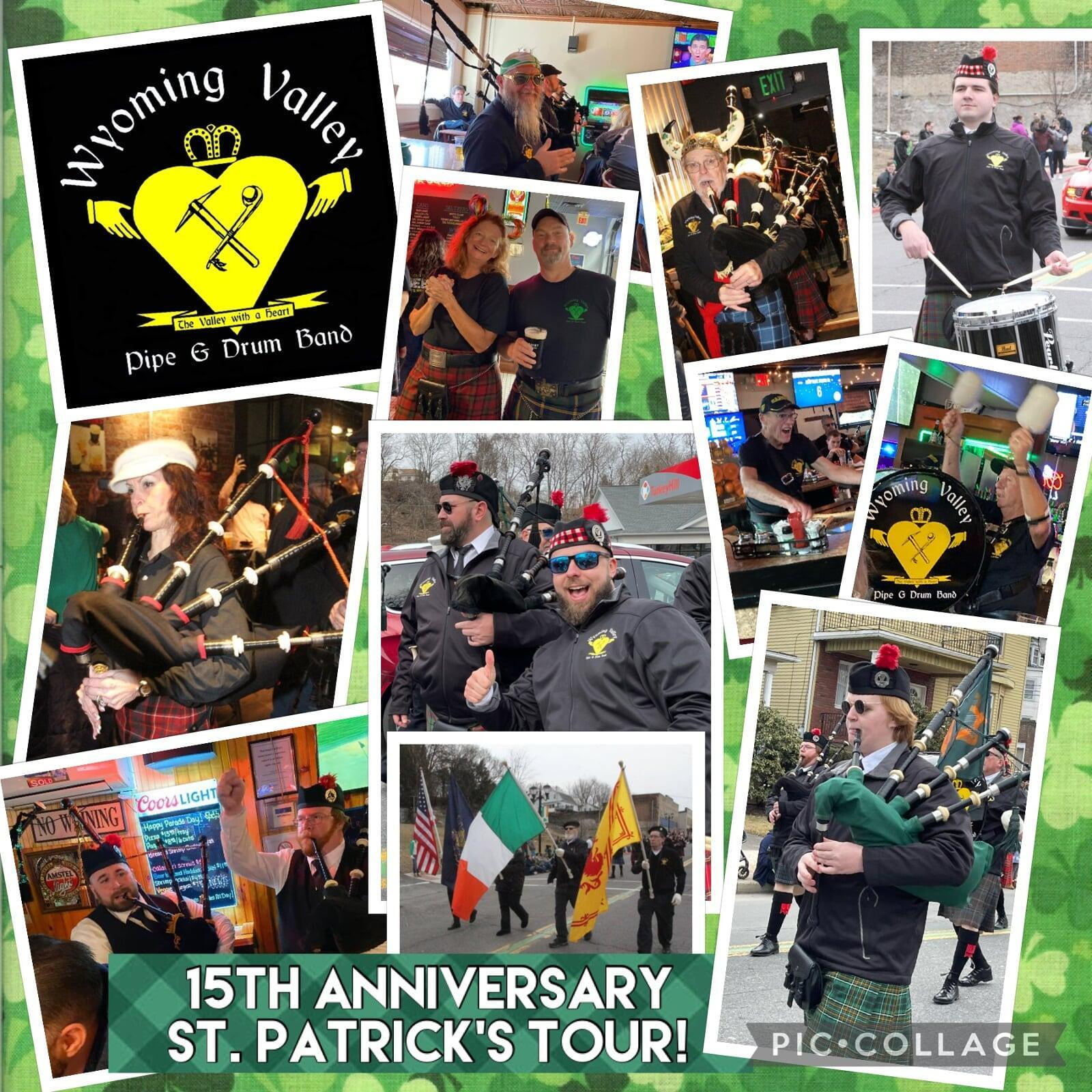 Wyoming Valley Pipe & Drum Band 2023 St. Patrick's Tour!